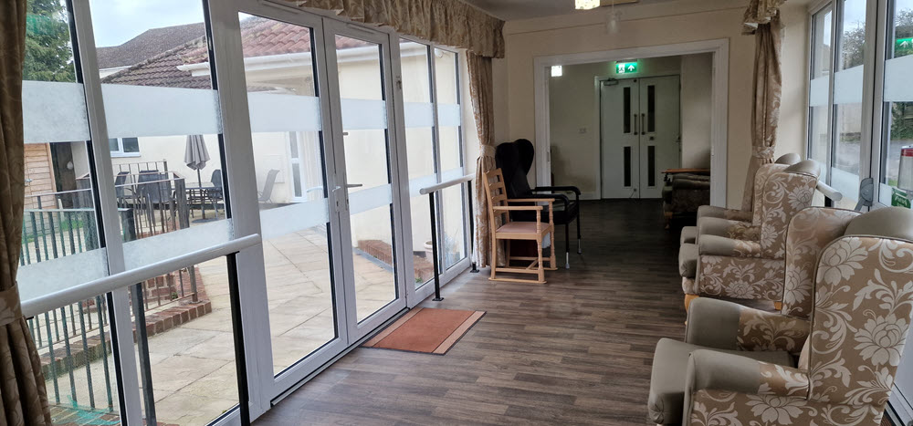 Living room in Swindon nursing home